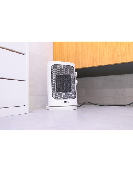 Calefactor vertical oscilante 1000-1500w color gris edm