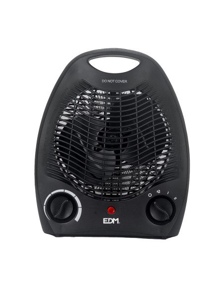 Calefactor de suelo vertical. color negro. 1000-2000w edm