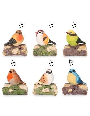 Figura pajaro con sensor de movimiento y sonido (modelos surtidos) 12,5cm colores / modelos surtidos