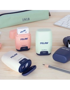 Afilaborra compact serie 1918 rosa + 2 gomas de recambio 2