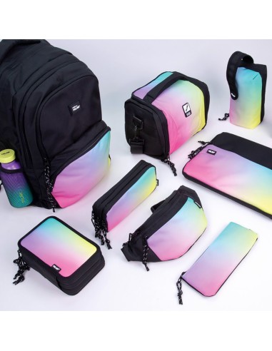 Plumier de 2 pisos con contenido sunset, negro...