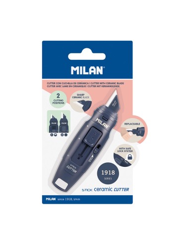 Cúter de hoja cerámica stick serie 1918 azul...