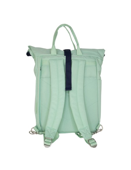 Mochila urbana con cierre superior enrollable 10 l. serie 1918, verde milan