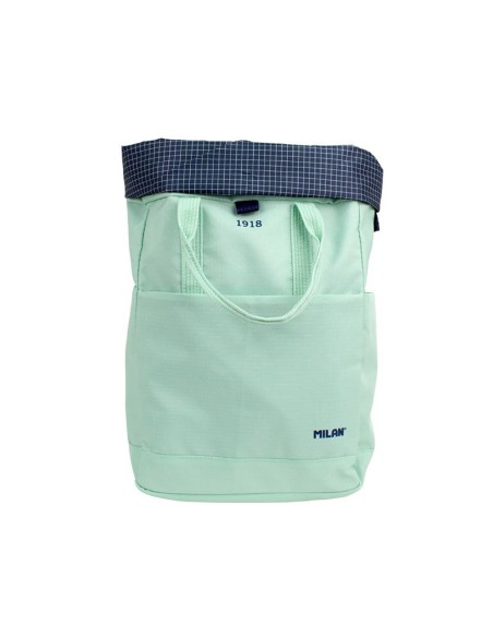 Mochila urbana con cierre superior enrollable 10 l. serie 1918, verde milan