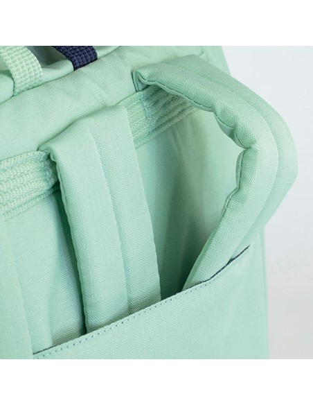 Mochila urbana con cierre superior enrollable 10 l. serie 1918, verde milan