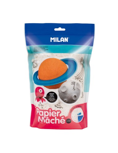 Papel maché blanco en polvo bolsa 200g