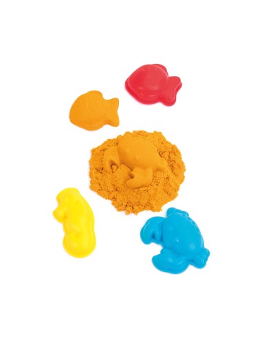 Kit de arena cinética "magic sand" con moldes