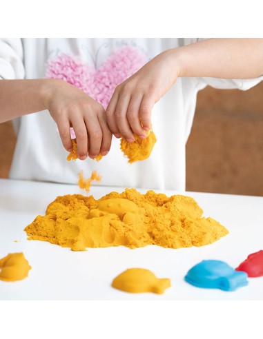 Kit de arena cinética "magic sand" con moldes