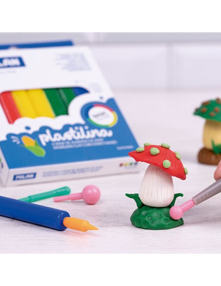 Plastilina de colores 330 g colores surtidos, 4 uds