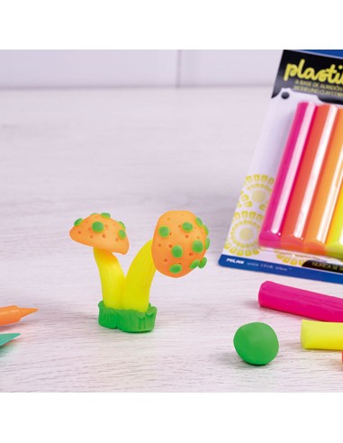 Plastilina de colores fluorescentes 70 g...