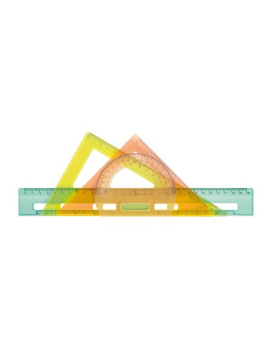 Kit de reglas de trazado serie new look transparentes
