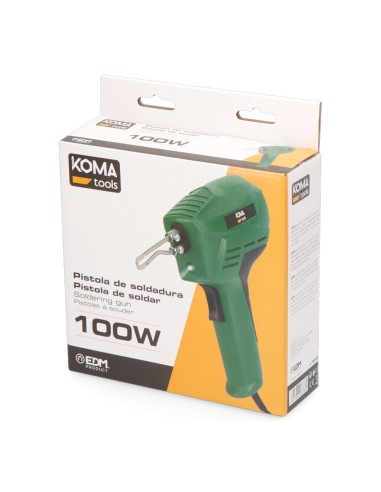 Soldador pistola 100w 230v koma tools