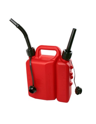 Bidón con doble depósito de 3,5 l + 1,5 l con 2 boquillas: 1 flexible y 1 rígida 7030 di martino