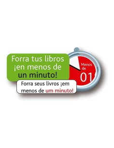 Forros para libros ajustables de pvc transparentes 290 x 530 mm, 5 uds 2