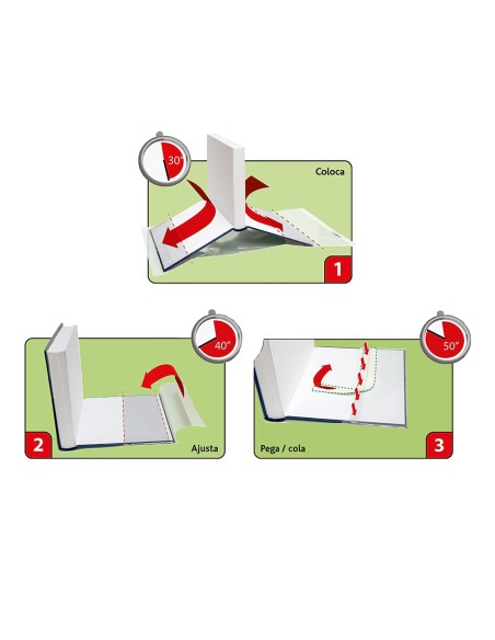 Forros para libros ajustables de pvc transparente 300 x 530 mm, 5 uds