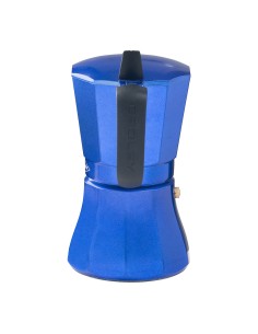 Cafetera petra azul de aluminio de 6 tazas 2