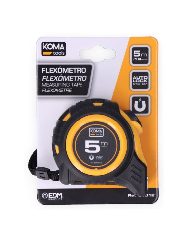 Flexómetro 5m x 19mm abs magnet