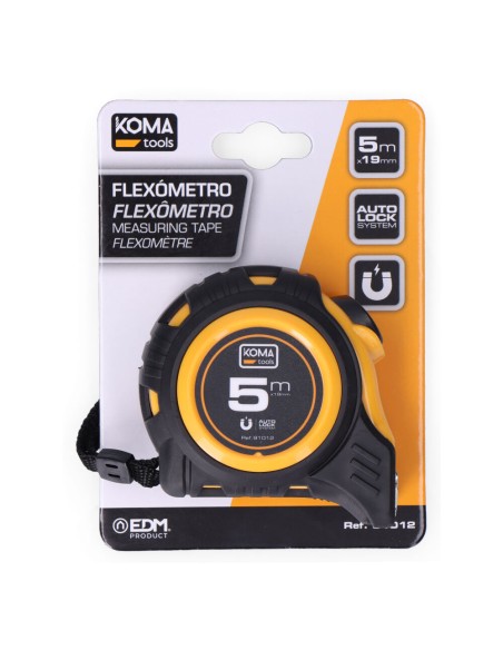 Flexómetro 5m x 19mm abs magnet