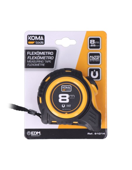 Flexómetro 8m x 25mm abs magnet