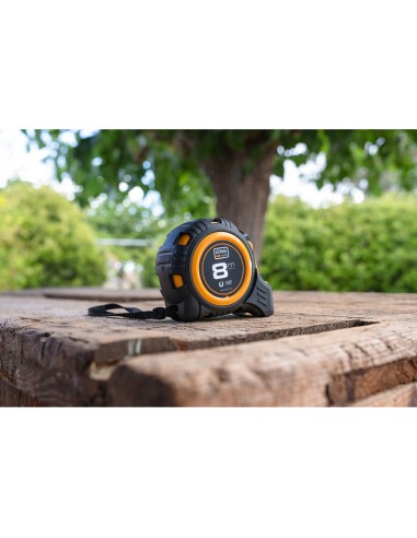 Flexómetro 8m x 25mm abs magnet