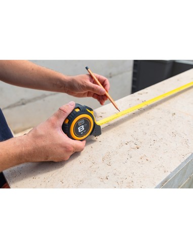 Flexómetro 8m x 25mm abs magnet