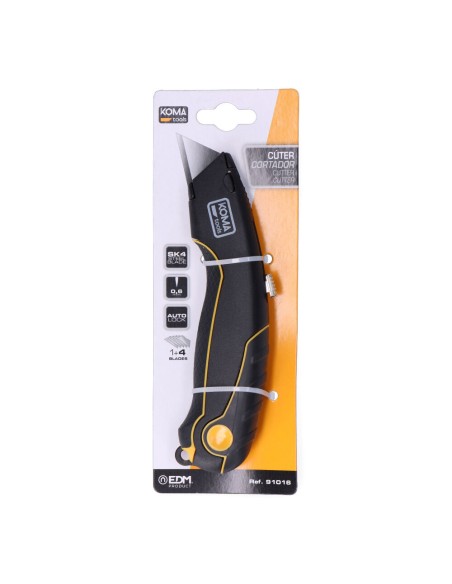 Cúter con cuchilla retráctil koma tools