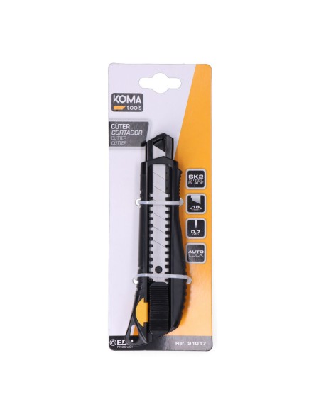 Cúter con cuchilla de 18mm koma tools