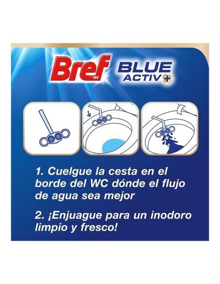 Wc colgador bref activo agua azul y rosa higiene 2+1