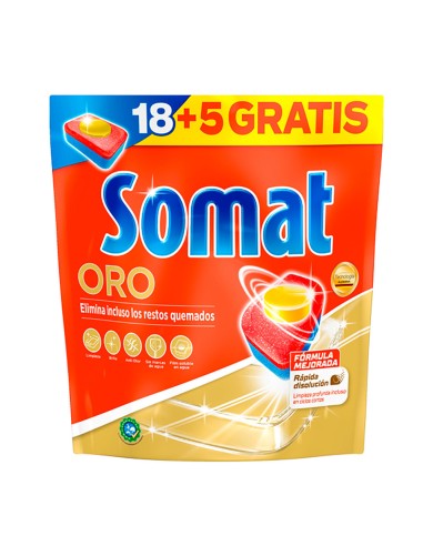 Pastillas lavavajillas 23 (18+5) uds