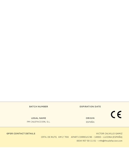 Estufa de leña frontal fm