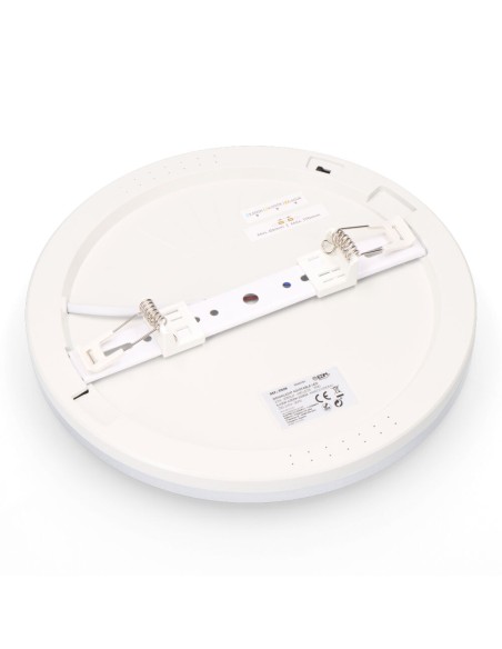 Downlight ajustable led superficie/empotrar 20 w 2050 lm, marco cromo, 3cct, ø22,5cm