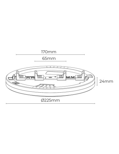 Downlight ajustable led superficie/empotrar 20...
