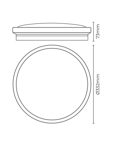 Aplique led circular de superficie efecto...