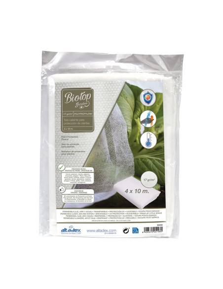 Tela de protección cultivos paño artic 4 x 10 m 17g/m²