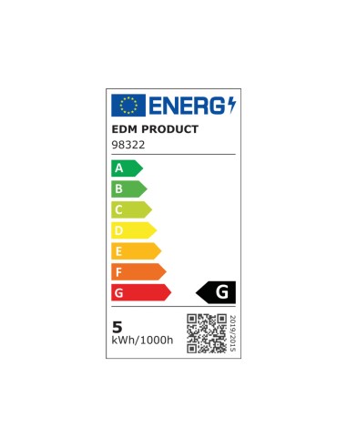 Bombilla esferica led e14 5 w 400 lm 6400 k luz...