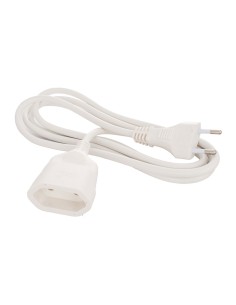 Prolongación manguera 2x1mm 3m blanco. solera 8673/1.