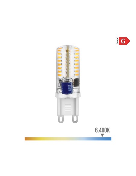 Bombilla g9 silicona led 2,5 w 170 lm 6400 k luz fria ø1,6 x 5 cm