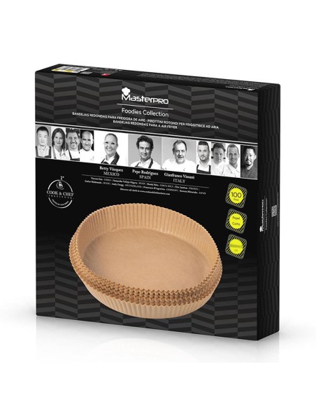 Bandeja de papel para freidora de aire ø26 x 4,5 cm