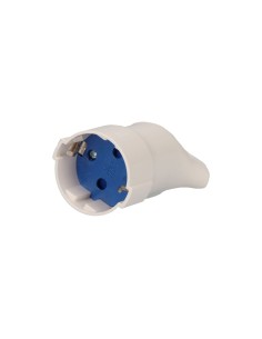 Base tipo f 4,8 mm 16 a 250 v t/tl con anilla para fácil extracción, blanca