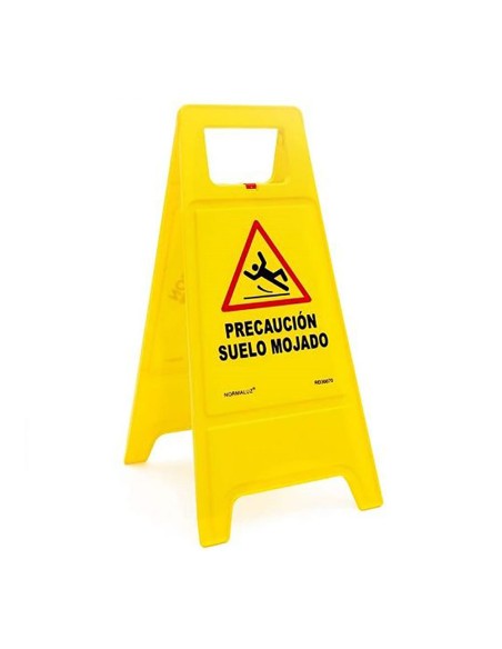Panel amarillo precaucion suelo mojado 62cm al. normaluz