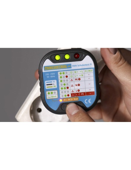 Probador de tomas pan tipo ftest fi pancontrol