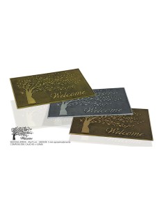 Felpudo de goma árbol welcome colores surtidos 75x45x0,5cm hidalgo