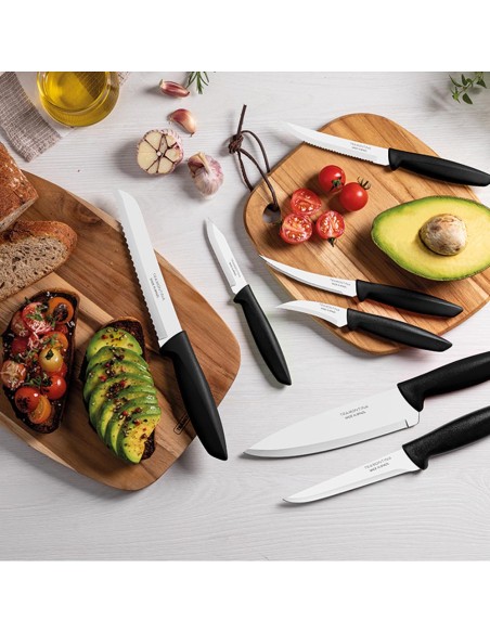 Cuchillo chef plenus negro 7"