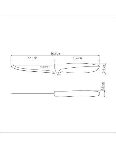 Cuchillo para deshuesar plenus negro 5"
