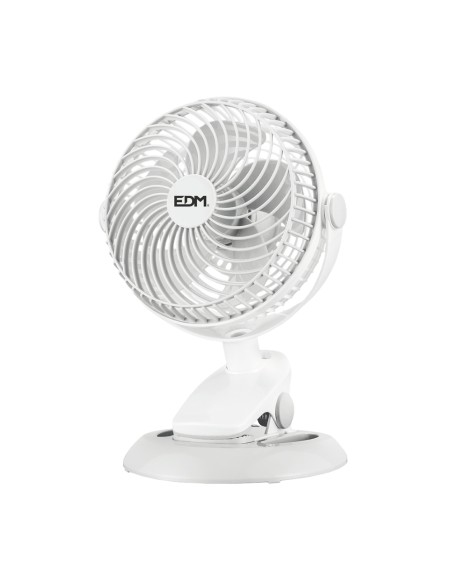 Mini ventilador recargable con pinza y base, 3 w, ø 17 x 18 x 28 cm