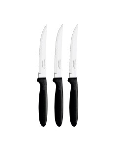 Juego de cuchillos para carne 3 piezas ipanema negro 21,3cm tramontina