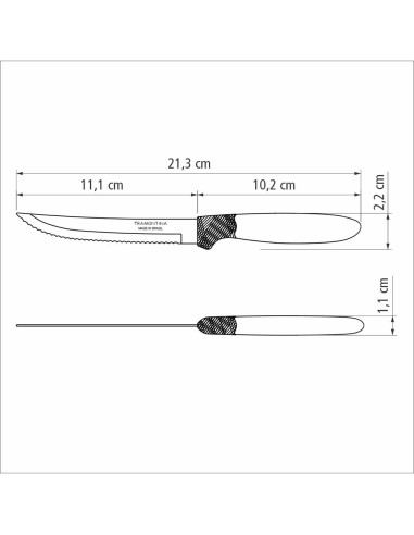 Juego de cuchillos para asado 3 piezas ipanema...