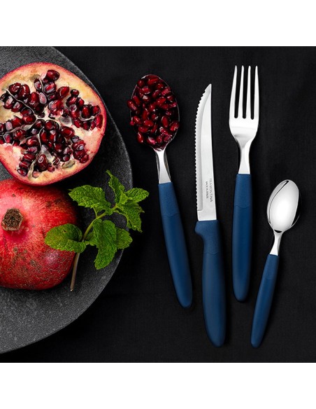 Juego de tenedores de mesa 3 piezas ipanema azul 19,1cm tramontina