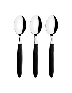 Juego de cucharas de mesa 3 piezas ipanema negro 19cm tramontina