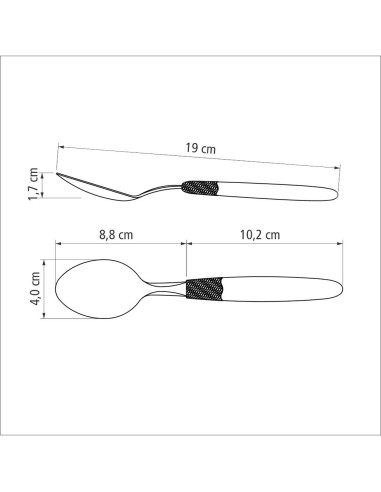 Juego de cucharas de mesa 3 piezas ipanema...